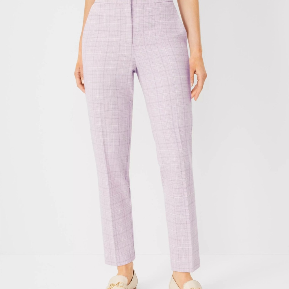 Anne Taylor The Ankle High Rise Pant in Plaid Like new